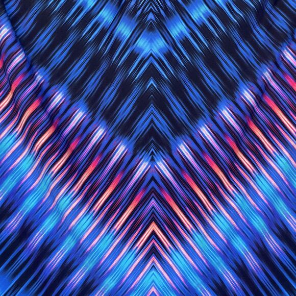 Miraclesuit Bandini Swim Top Womens 14 Blue Black Pink Underwire Swimwear NWT - Picture 3 of 11